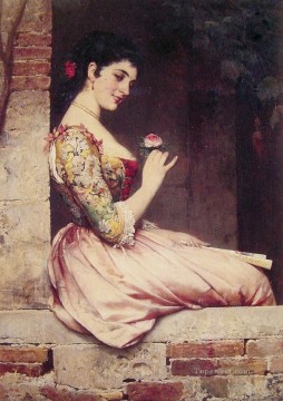 ウジェーヌ・デ・ブラース Painting - 薔薇の貴婦人ユージーン・ド・ブラース